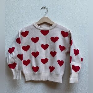 Konges Slojd Buttercream Heart Lapis Knit Sweater